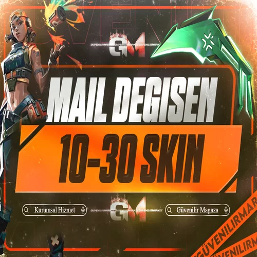 Valorant 10-30 Skin Mail Değişen